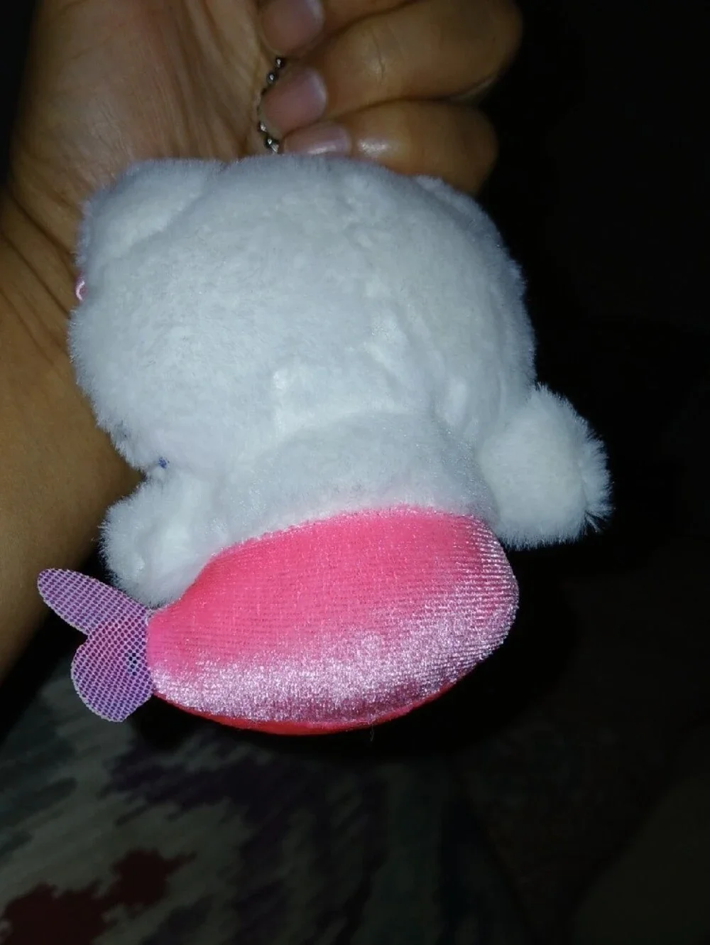 #HelloKitty White & Pink Plush Bag Charm #keychain  by Hello Kitty Unbranded